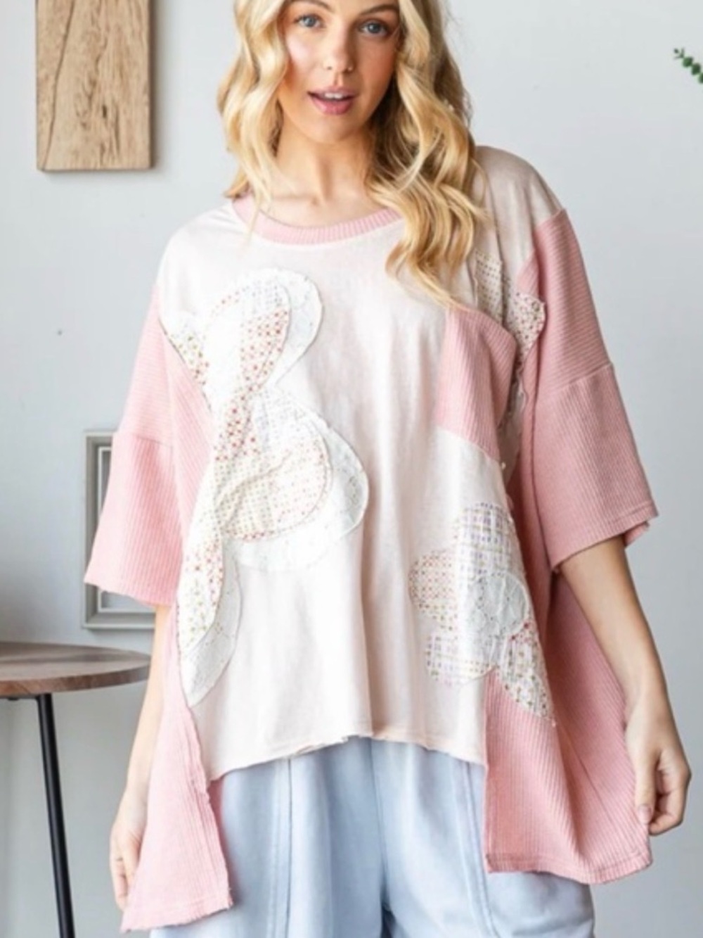 ☀️ Oli and Hali “ Ontario “ Oli & Hali Patchwork Multi Color Tee

Oversized